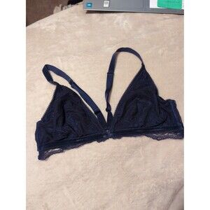 Victoria secret bralette size large dark blue navy blue no padding